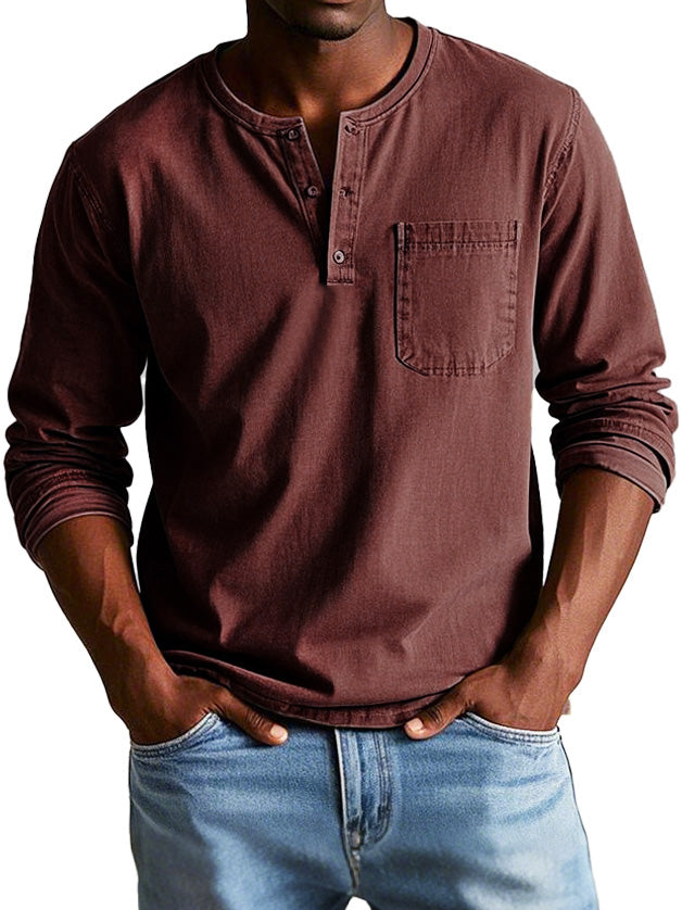 VINTAGE SHIRT MET LANGE MOUWEN