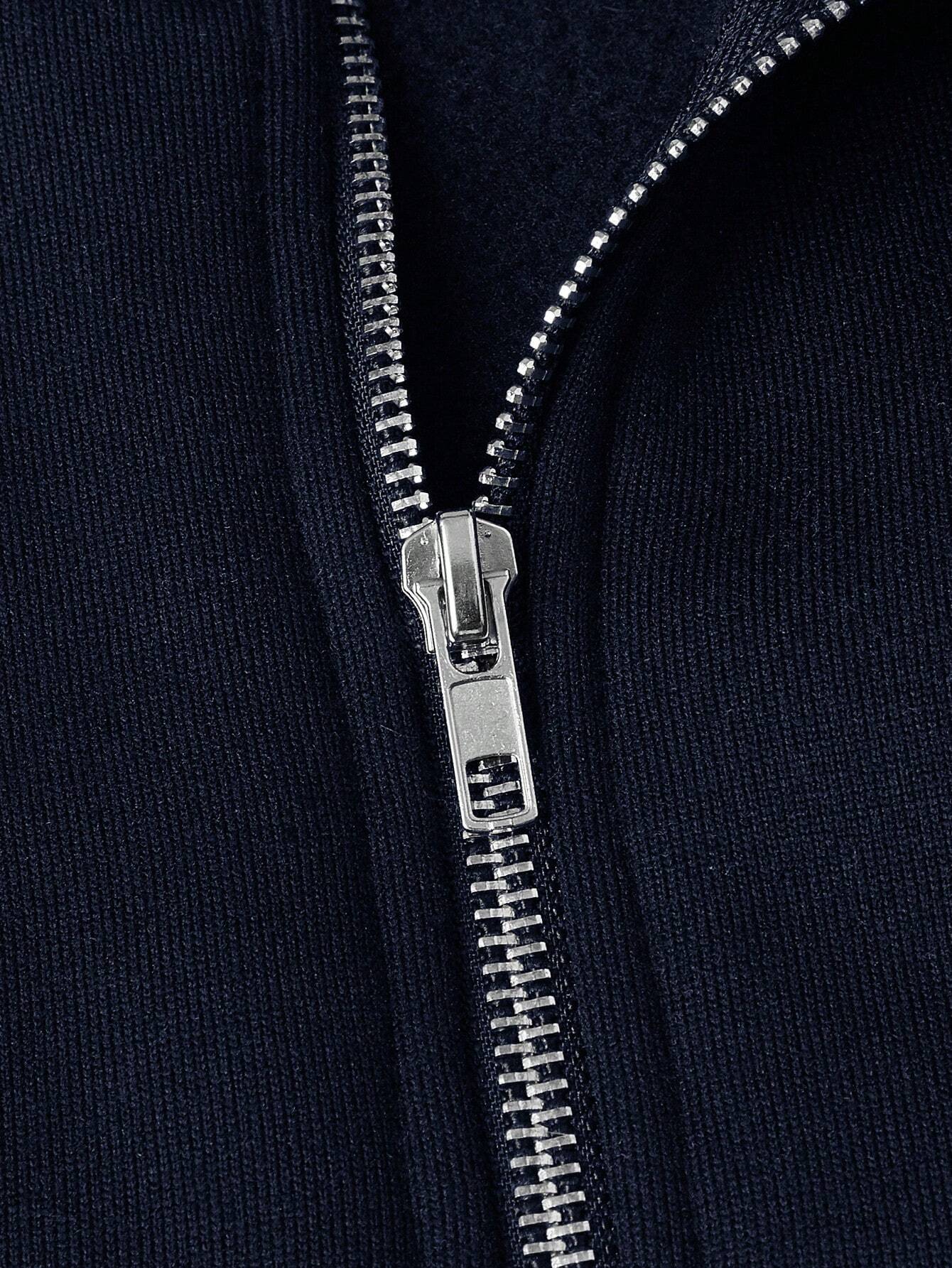 Zip-up met halve rits