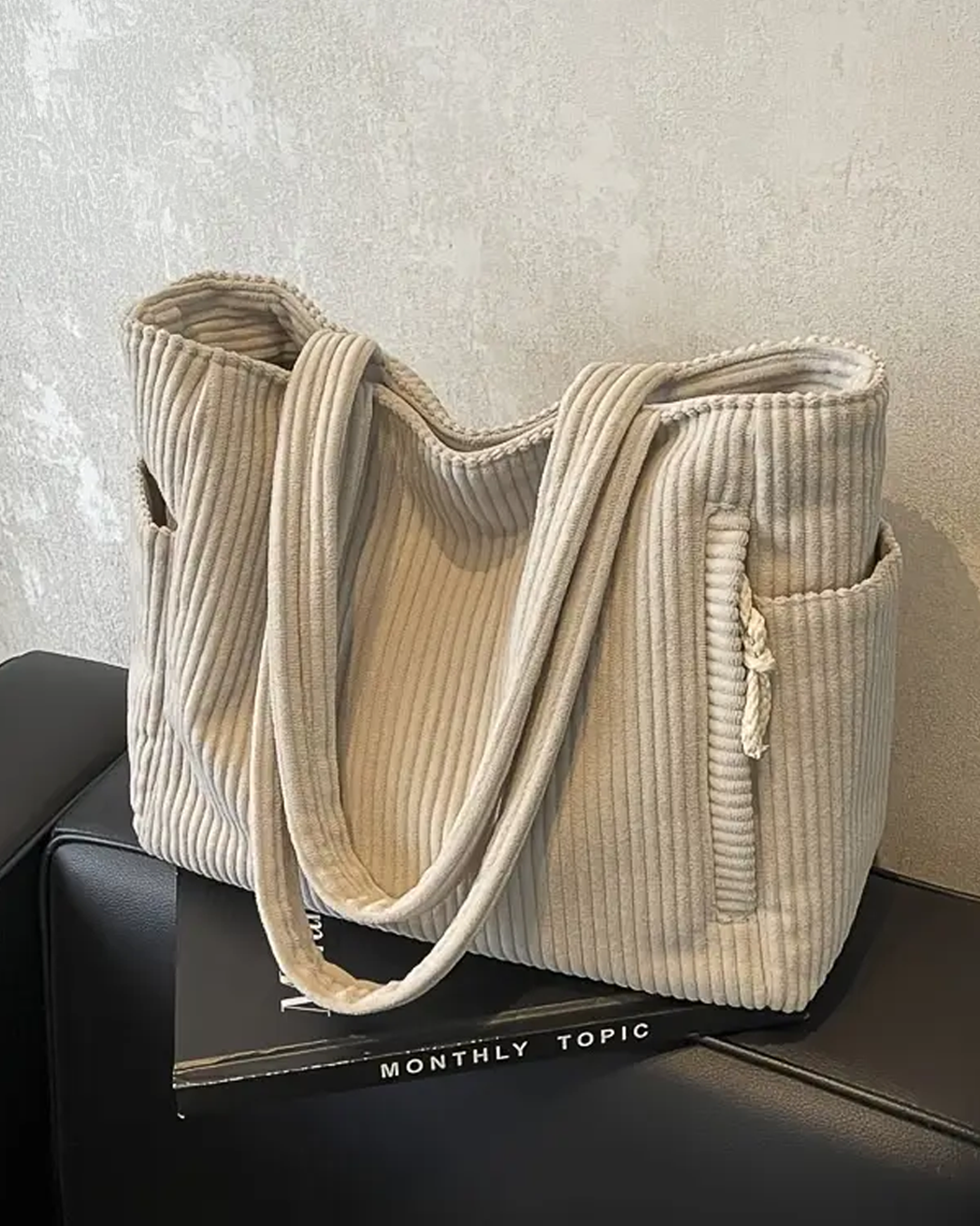 Geribbelde Totetas met Koorddetail