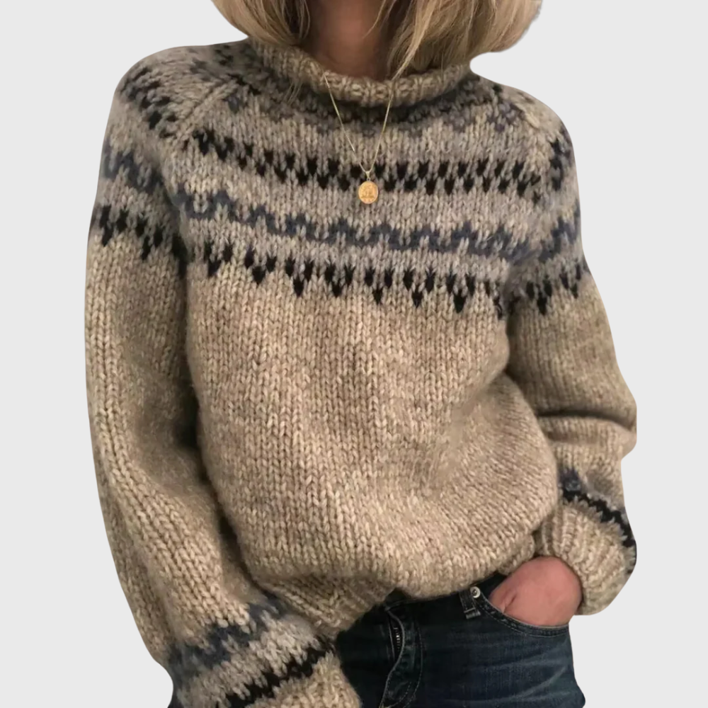 ASTRID™| MAGLIONE NORDICO DA DONNA