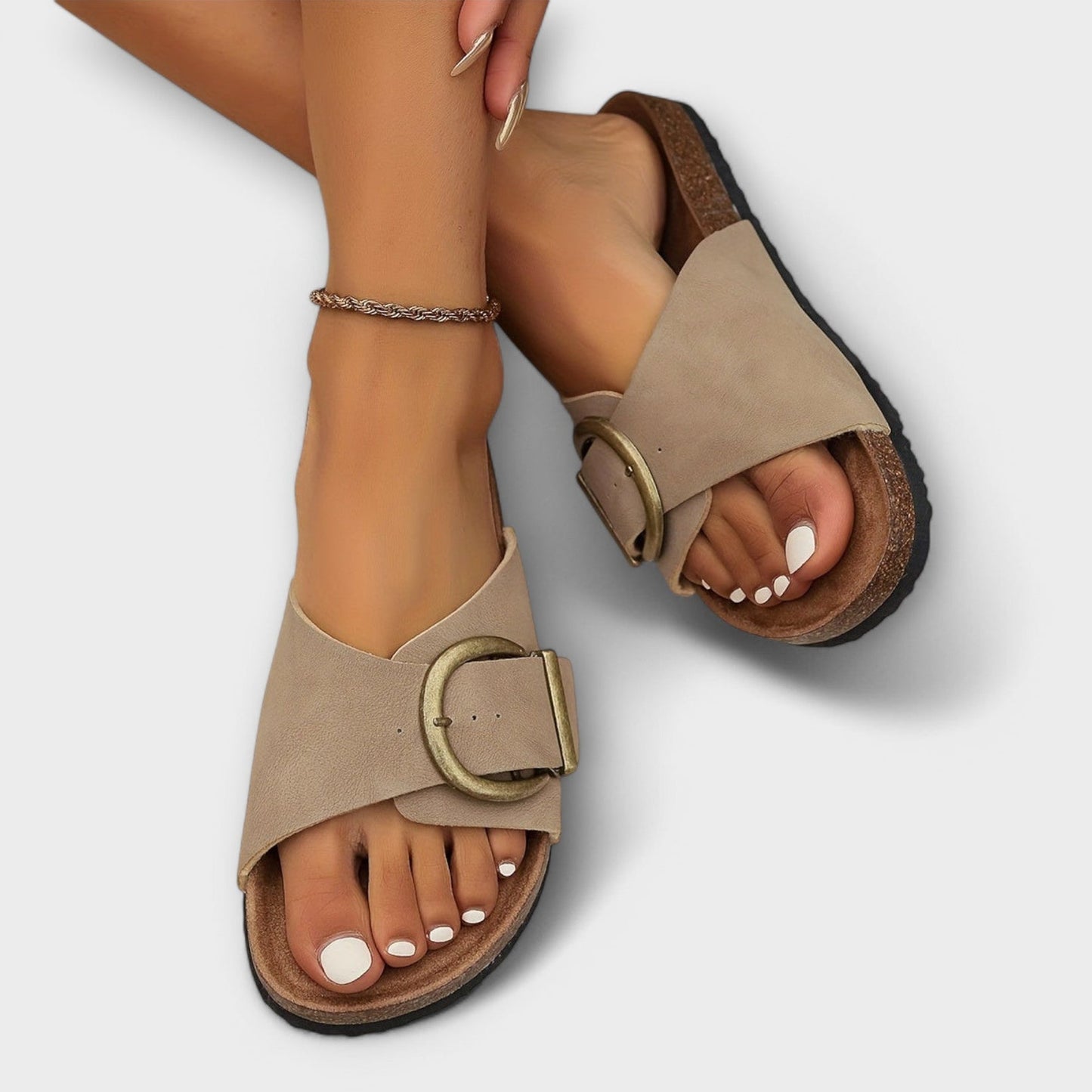 VERONICA | Ergonomische Dag Sandalen met Verstelbare Gesp en Ontspannen Stijl