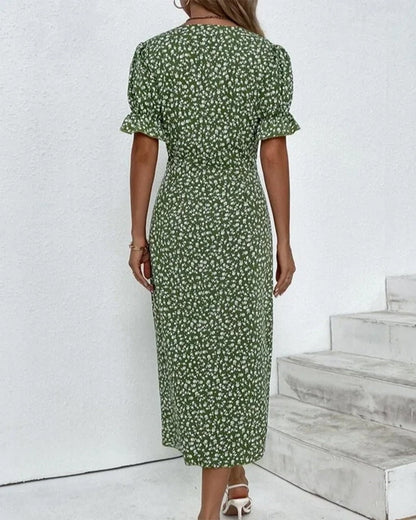 Sophie | Elegante en Comfortabele Midi Jurk met Bloemenprint