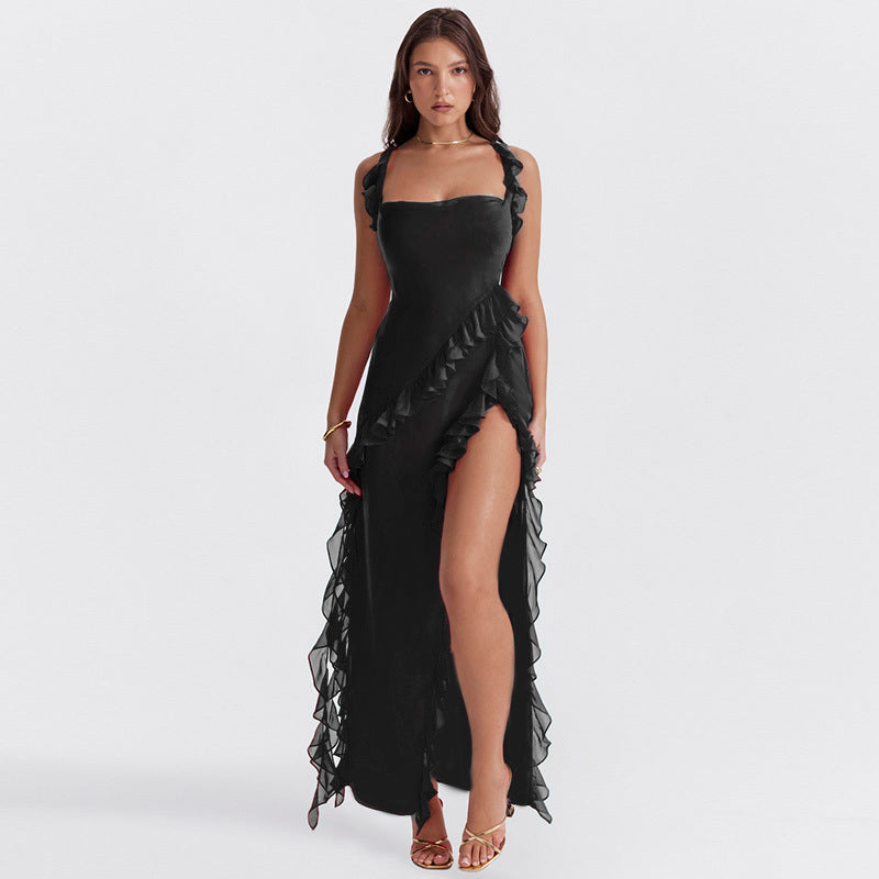 Stralende Jurk met Ruffles