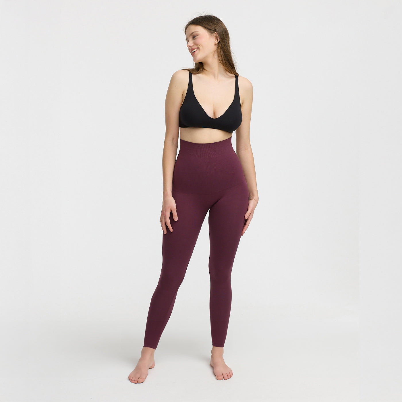 Naadloze vormgevende legging