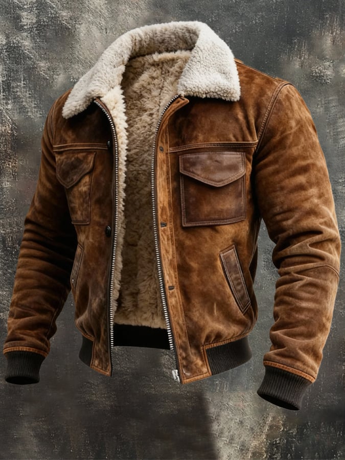 GIANNI™ | GIACCA IN PELLE SHERPA