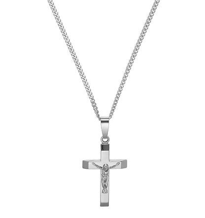 CROSS BODY KETTING 925 ZILVER GERHODINEERD
