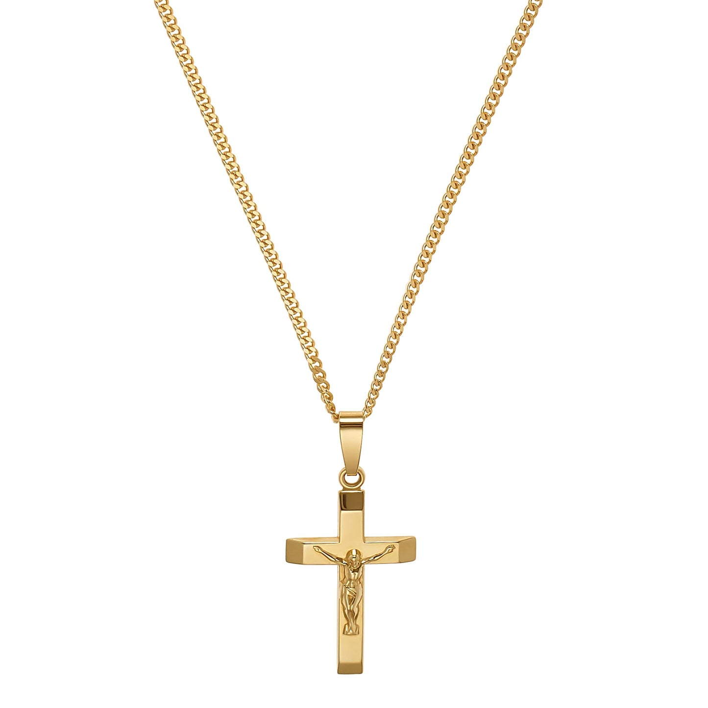 CROSS BODY KETTING 925 ZILVER 18 KARAAT VERGULD