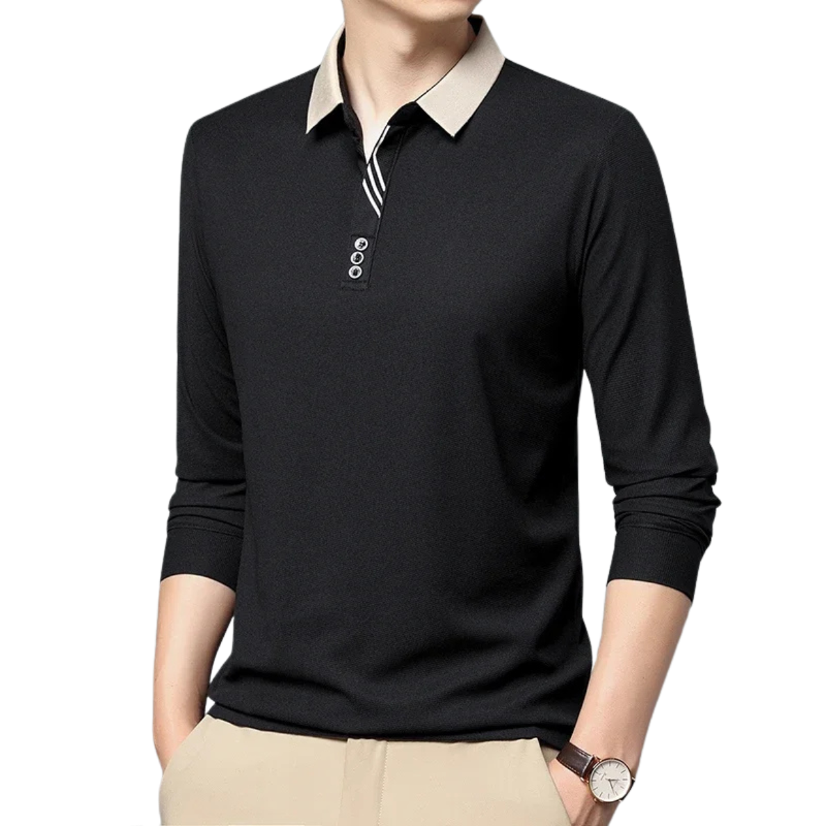 VALÉRIAN | ELEGANTE EN ADEMENDE POLO VOOR HEREN