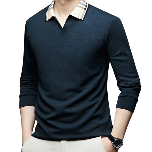 ELEGANTE POLO MET RUITKRAAG VOOR HEREN