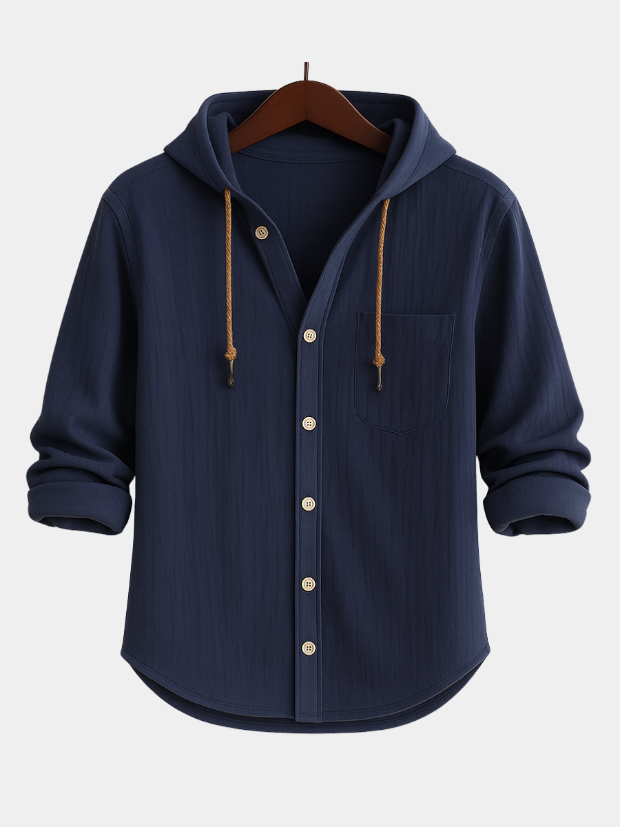 MARIANO | Overhemd met Capuchon voor Modern Comfort en Veelzijdige Stijl