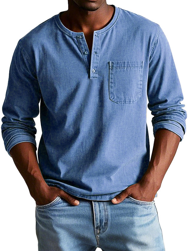 VINTAGE SHIRT MET LANGE MOUWEN