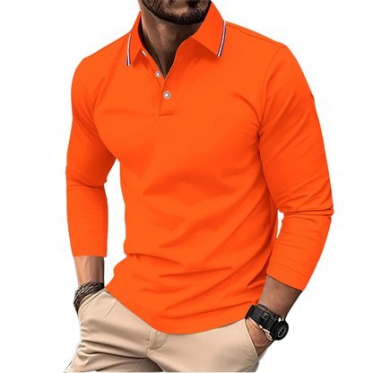 PREMIUM CASUAL POLO MET CONTRASTERENDE Kraag