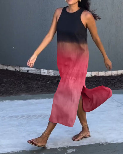 Modieuze Mouwloze Jurk