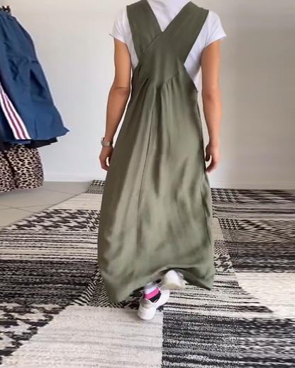 CAMILLE | Casual-Chic Mouwloos Vloeiend Jurk