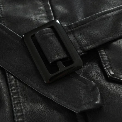 ANDRE™|GIACCA LUNGA ELEGANTE BIKER