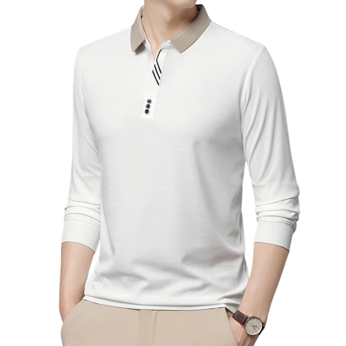 VALÉRIAN | ELEGANTE EN ADEMENDE POLO VOOR HEREN