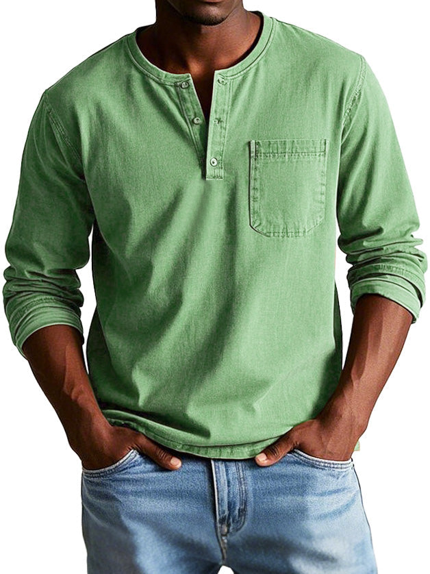 VINTAGE SHIRT MET LANGE MOUWEN