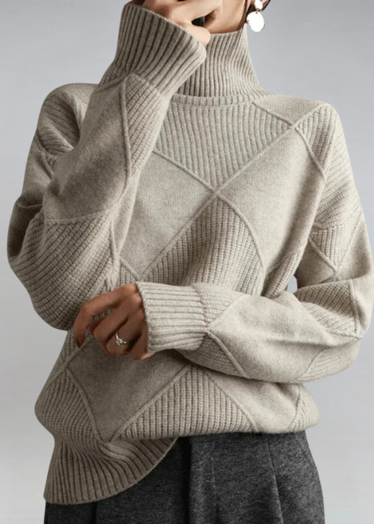 OLIVIA™|MAGLIA COLLO ALTO