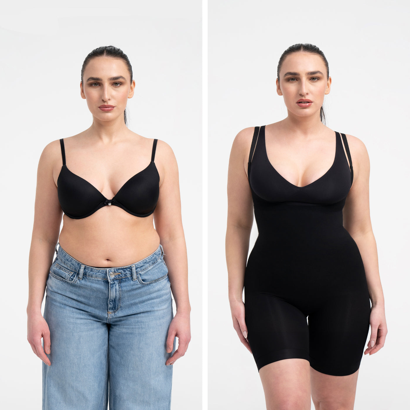 Bodysuit modellerende shapewear met open buste