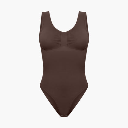 Tank bodysuit sculpting shapewear met slip