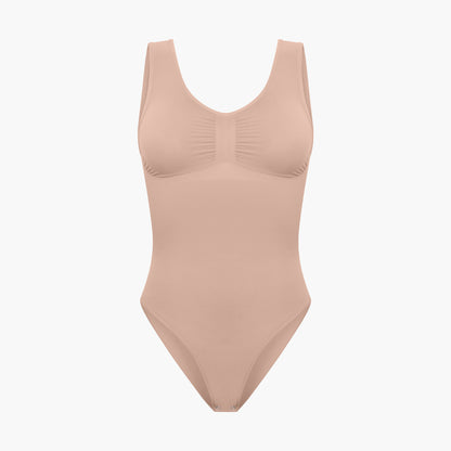 Tank bodysuit sculpting shapewear met slip