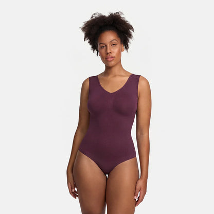 Tank bodysuit sculpting shapewear met slip