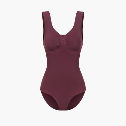 Tank bodysuit sculpting shapewear met slip