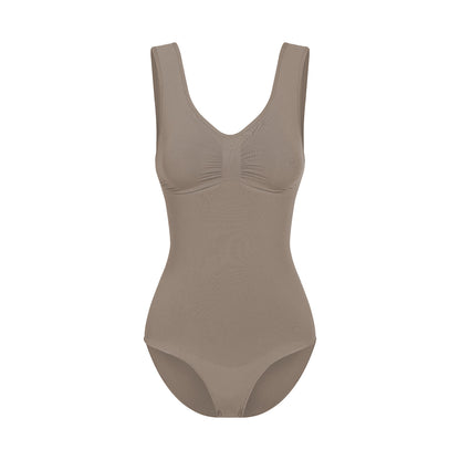 Tank bodysuit sculpting shapewear met slip