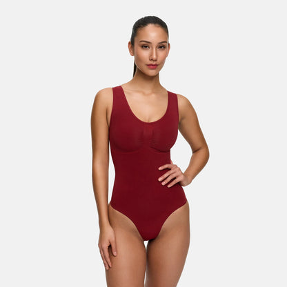 Tank bodysuit sculpting shapewear met slip