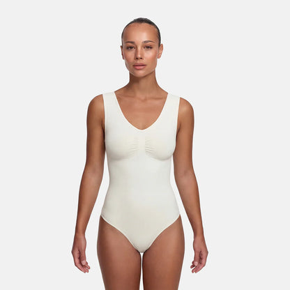Tank bodysuit sculpting shapewear met slip