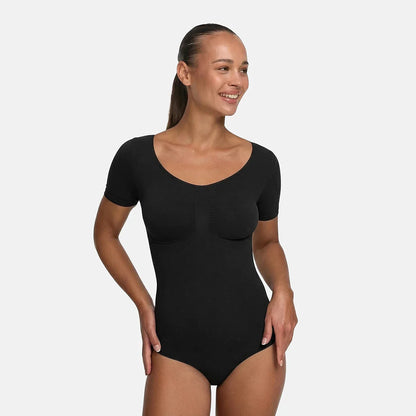T-shirt bodysuit sculptende shapewear met string