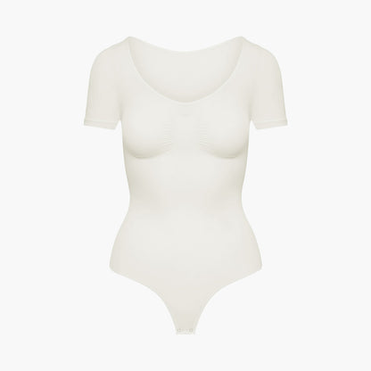 T-shirt bodysuit sculptende shapewear met string