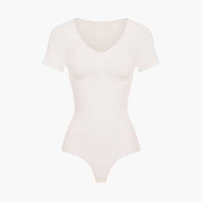 T-shirt bodysuit sculptende shapewear met string