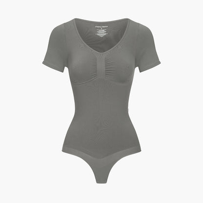 T-shirt bodysuit sculptende shapewear met string