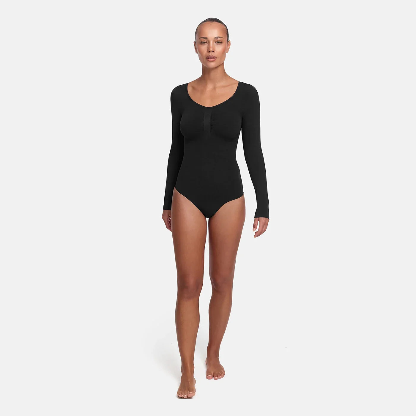 Body Sculpting Shapewear met lange mouwen en slip
