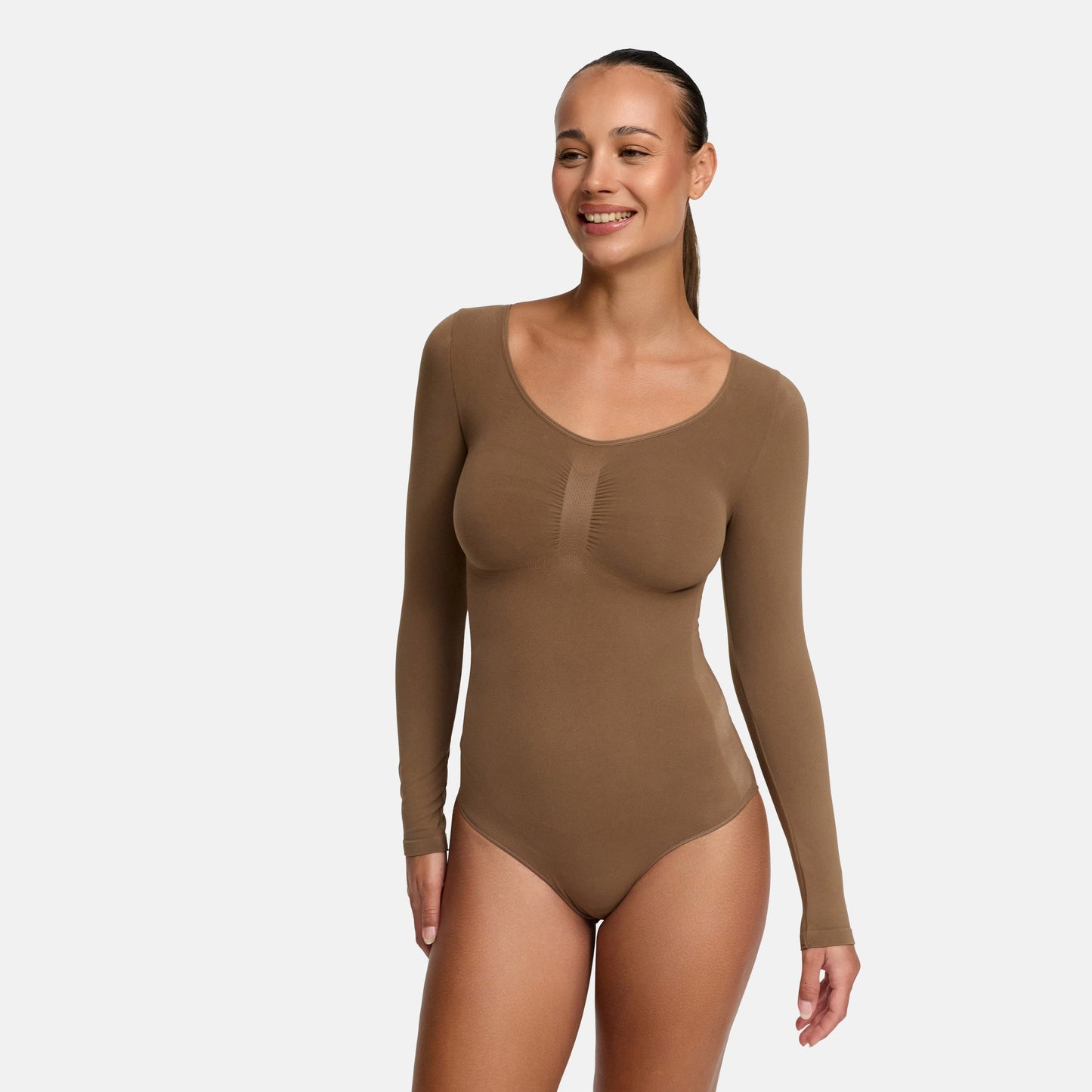 Body Sculpting Shapewear met lange mouwen en slip