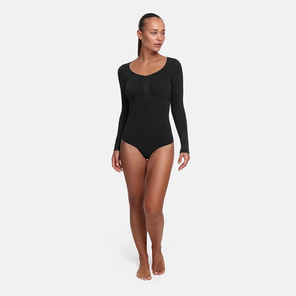 Bodysuit Sculpting Shapewear met lange mouwen (string)