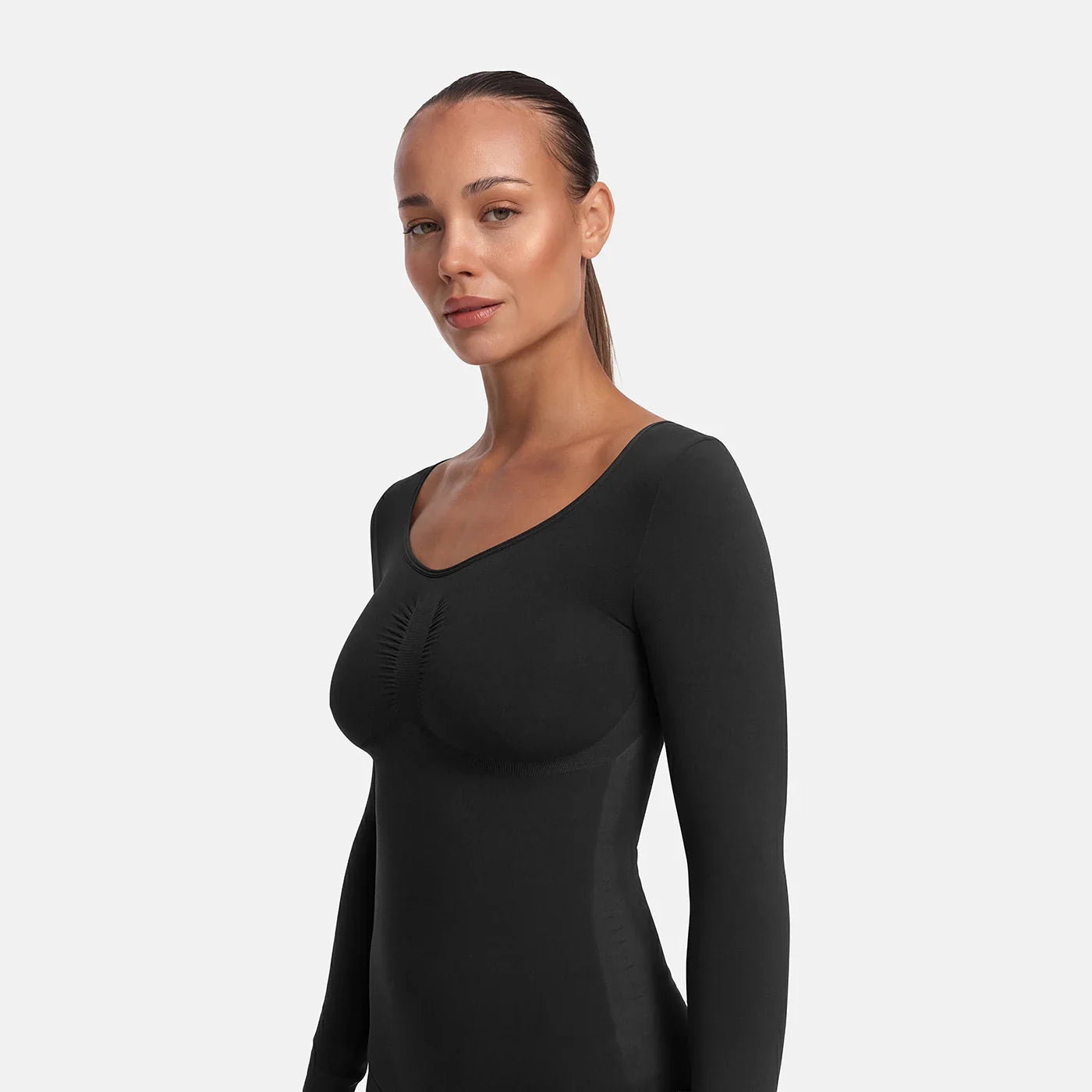 Bodysuit Sculpting Shapewear met lange mouwen (string)