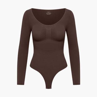 Bodysuit Sculpting Shapewear met lange mouwen (string)