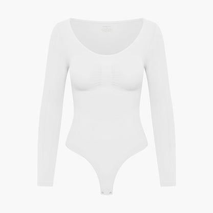 Bodysuit Sculpting Shapewear met lange mouwen (string)