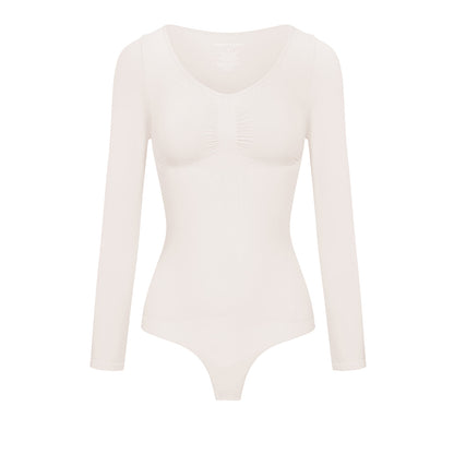 Bodysuit Sculpting Shapewear met lange mouwen (string)