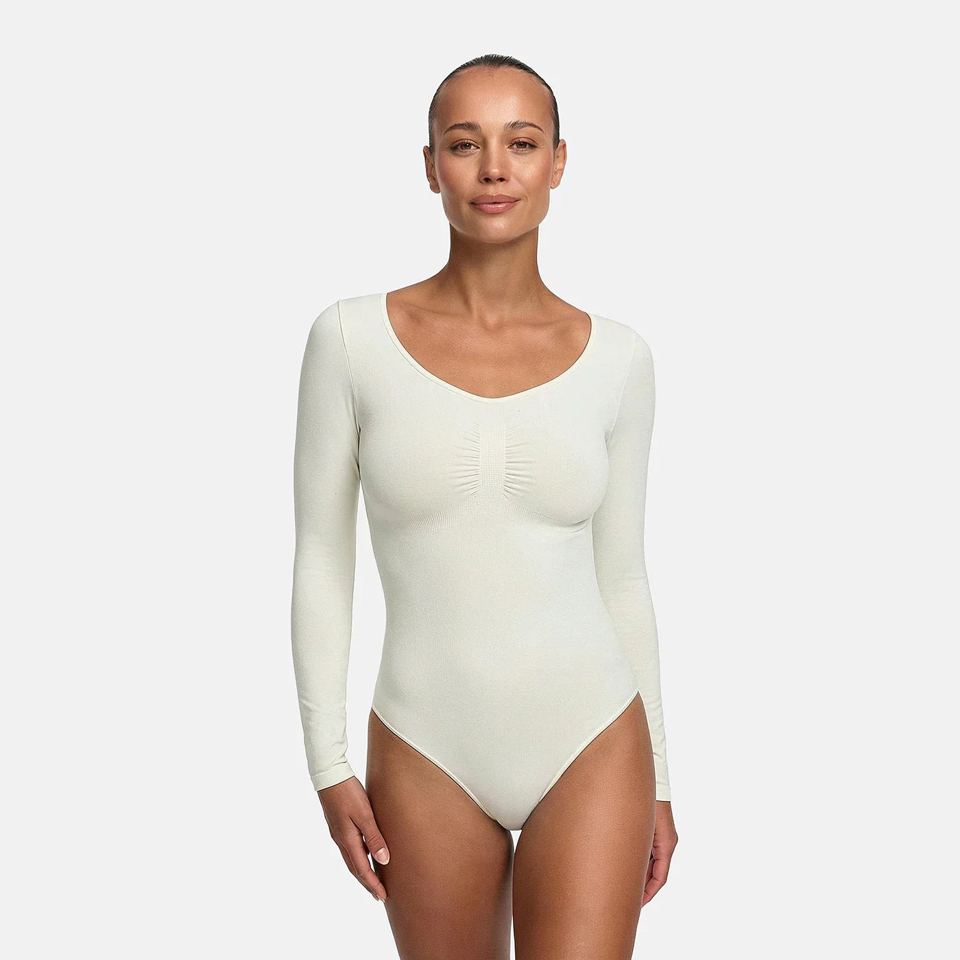 Bodysuit Sculpting Shapewear met lange mouwen (string)