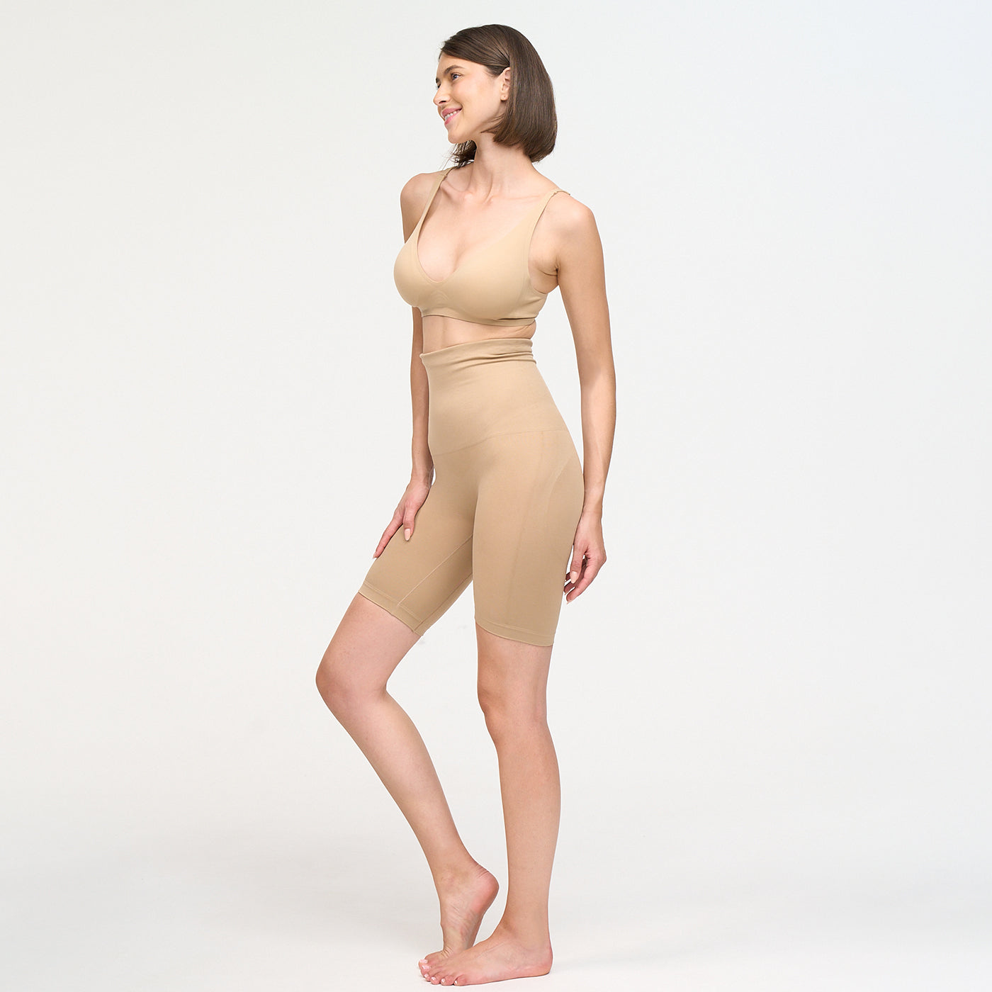 Shorts met hoge taille