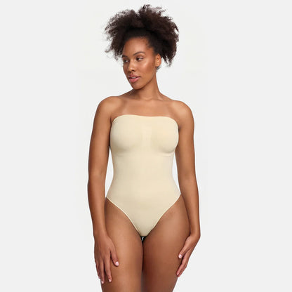 Strapless bodysuit beeldhouwende shapewear met slip 