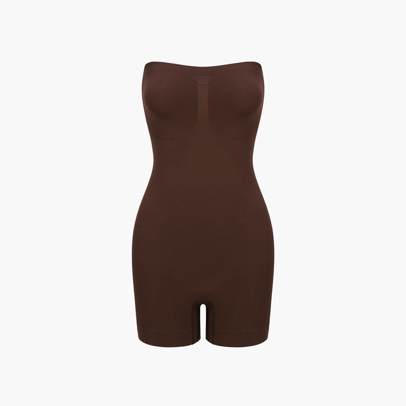 Strapless bodysuit sculptende shapewear met korte broek