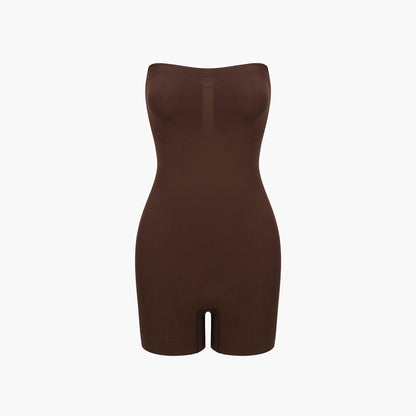 Strapless bodysuit sculptende shapewear met korte broek