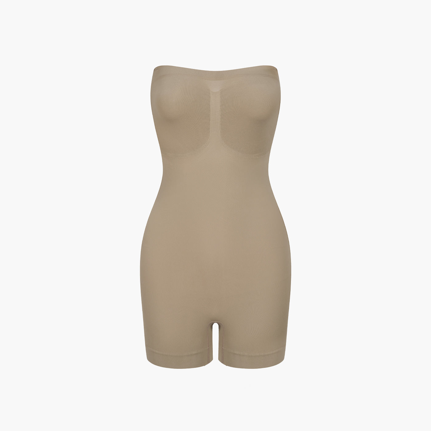 Strapless bodysuit sculptende shapewear met korte broek