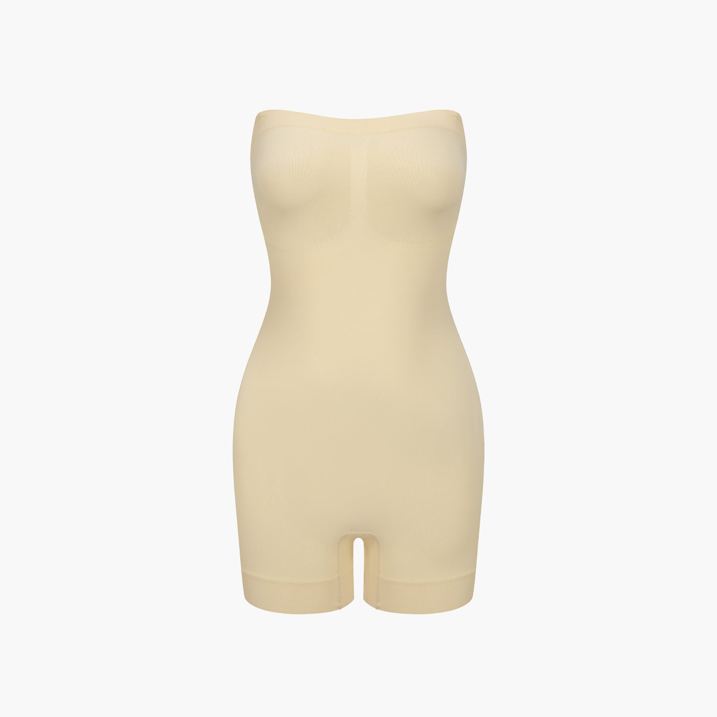 Strapless bodysuit sculptende shapewear met korte broek