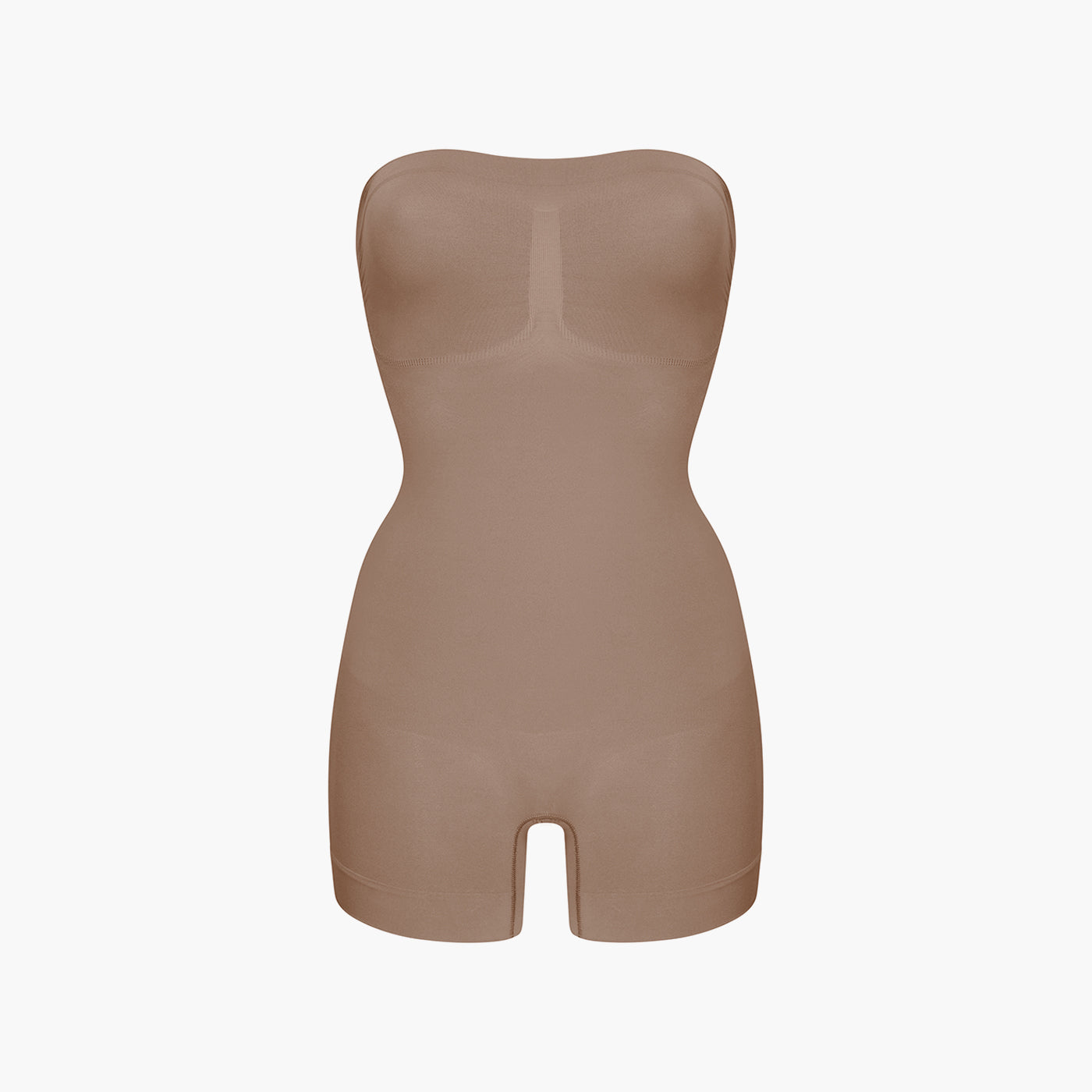 Strapless bodysuit sculptende shapewear met korte broek