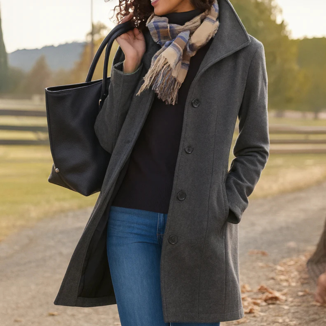 ADRIANA | Elegante Jas met Omarmende Warmte en Tijdloze Stijl